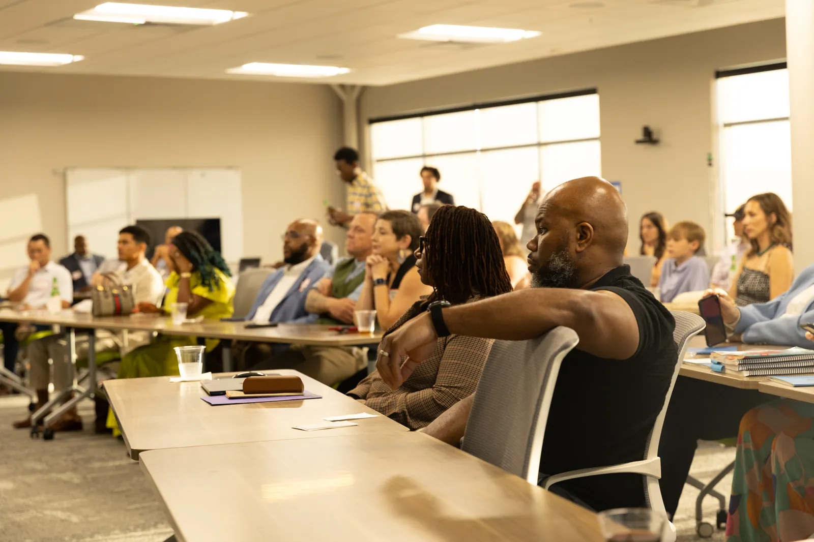 Cohort audience during a Launchpad graduation session