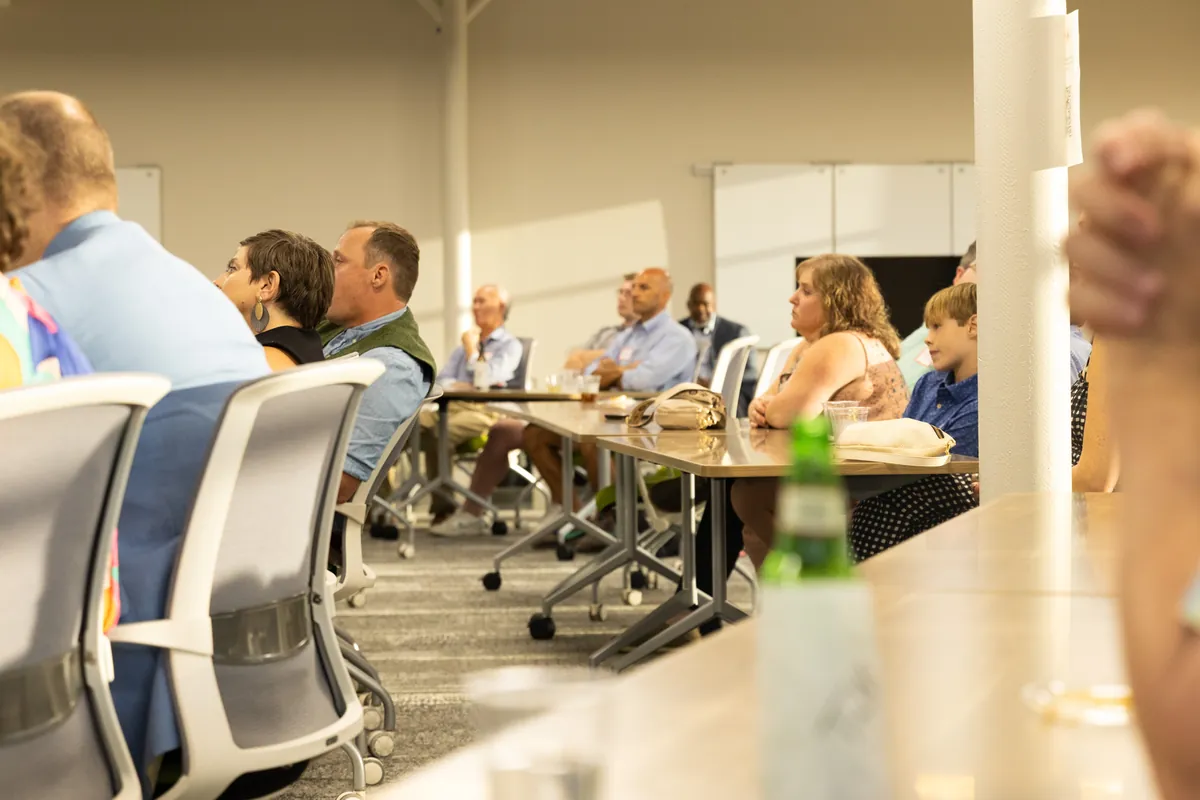 Audience at a Launchpad cohort graduation
