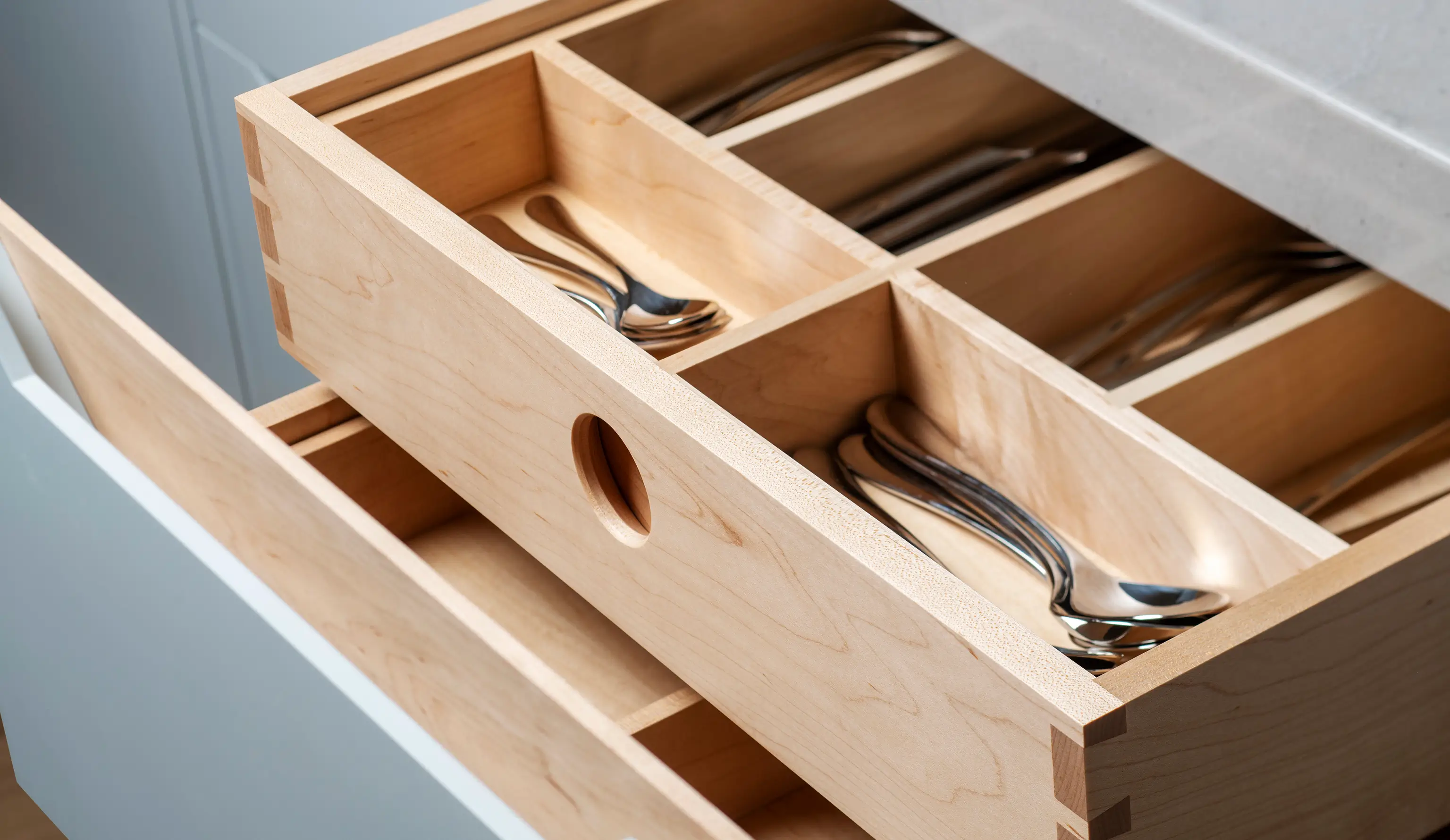 bespoke storage for custom kitchen design