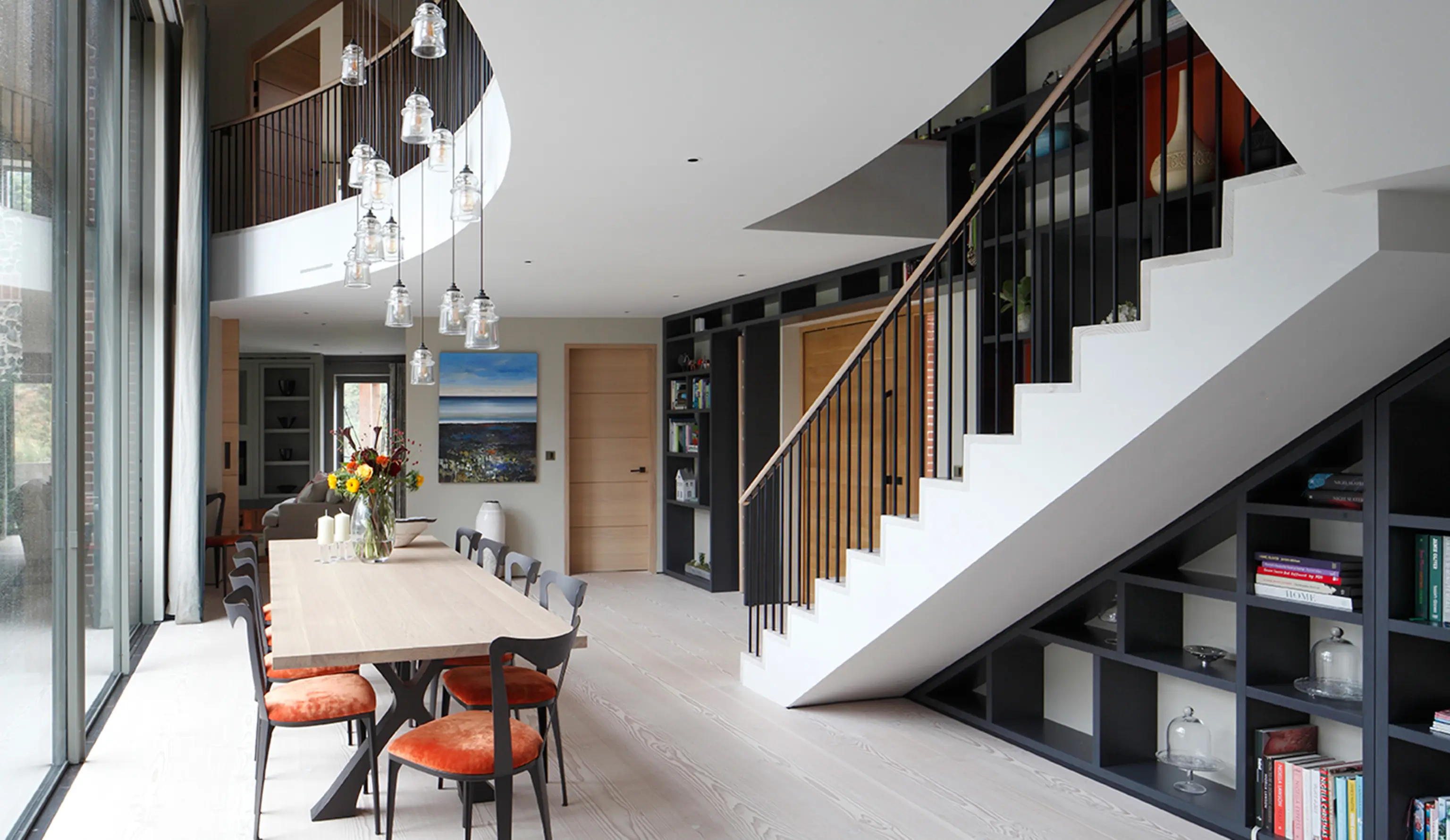 custom built home library bookcases