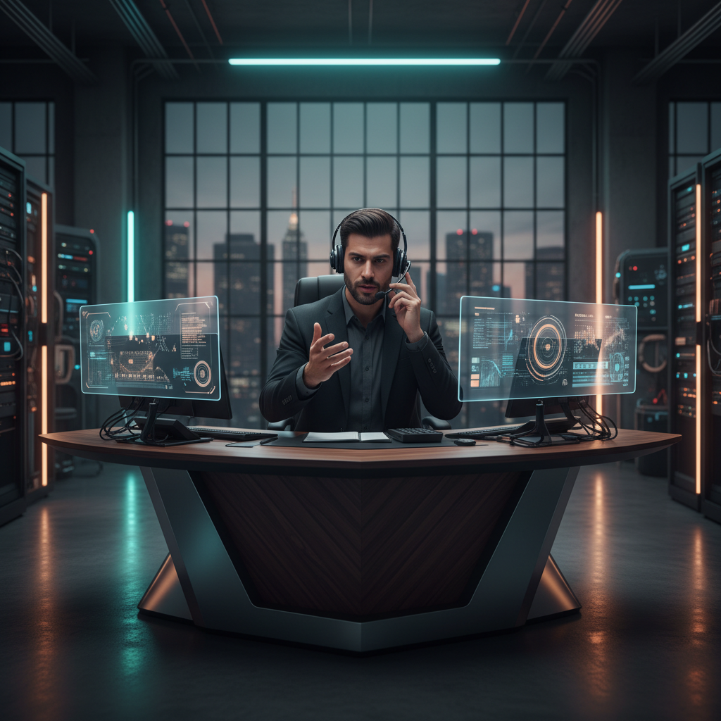 Portrait of MSME sales outsourcing professional in industrial office
