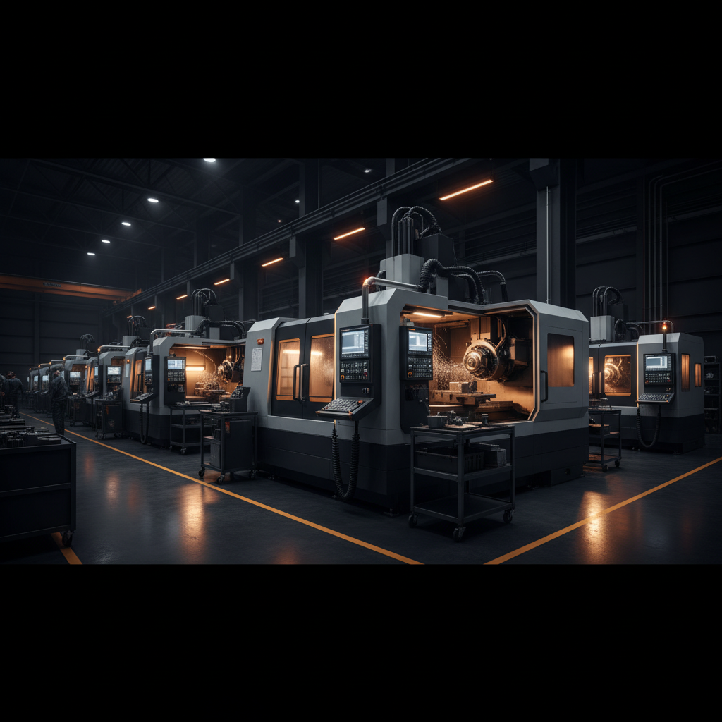 Manufacturing plant with CNC machines for marketing lead generation for Manufacturing
