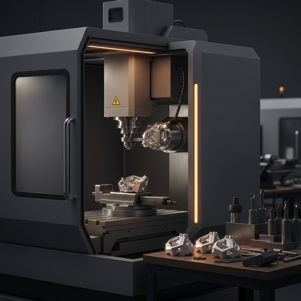 Close-up of precision parts manufacturing workstation reflecting MSME lead generation efforts