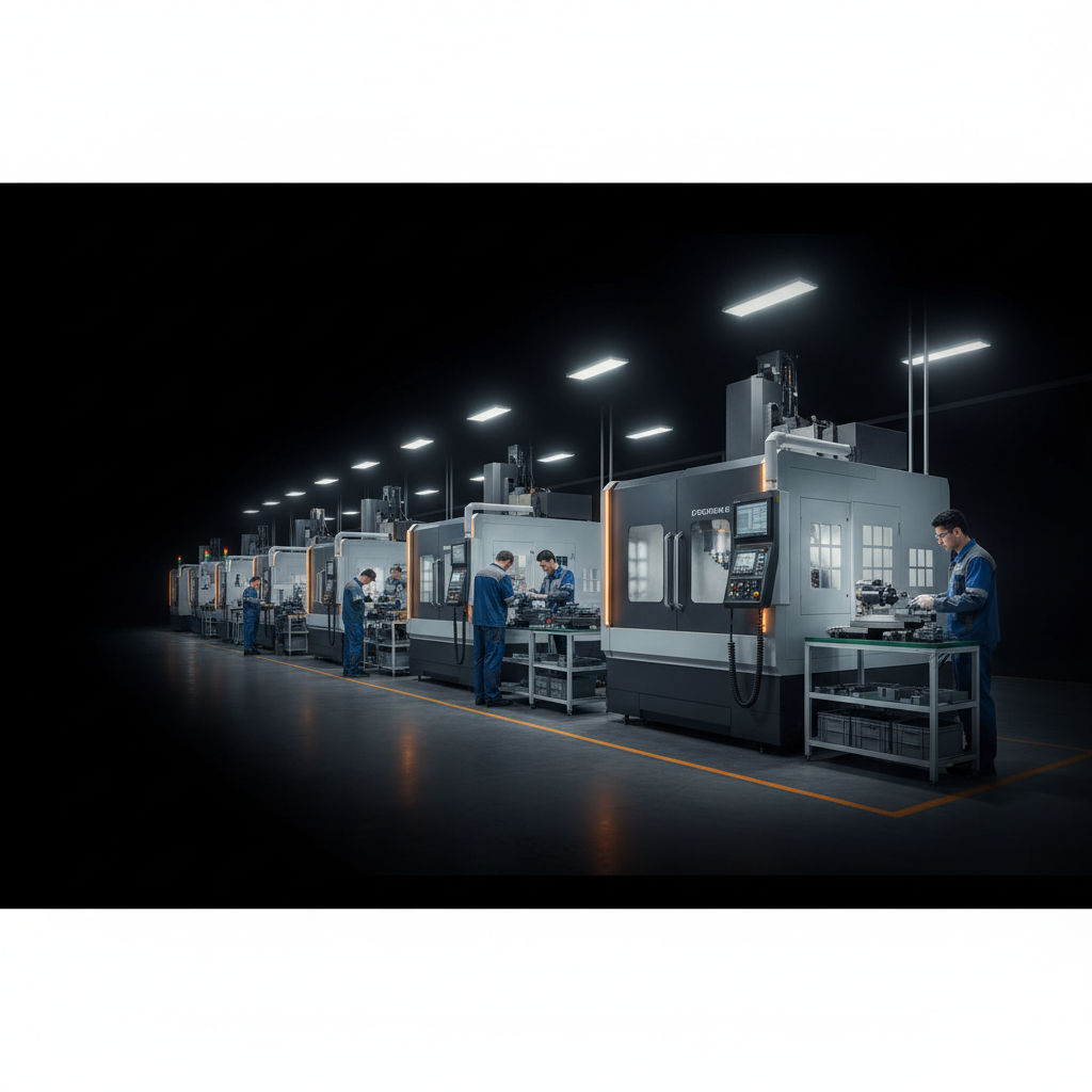 Precision parts manufacturing facility highlighting marketing lead generation for SME
