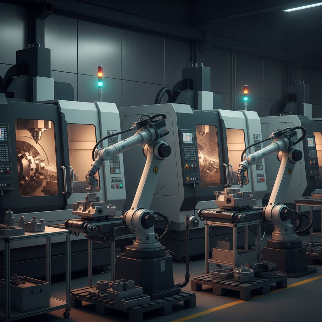 Manufacturing factory floor showing automated lead generation for manufacturing machinery