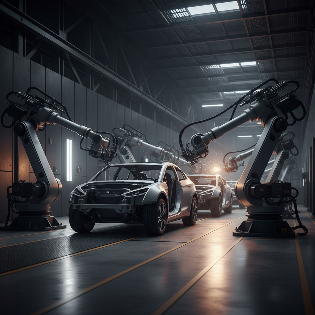 Automotive manufacturing floor showing social media lead generation for Automotive strategies