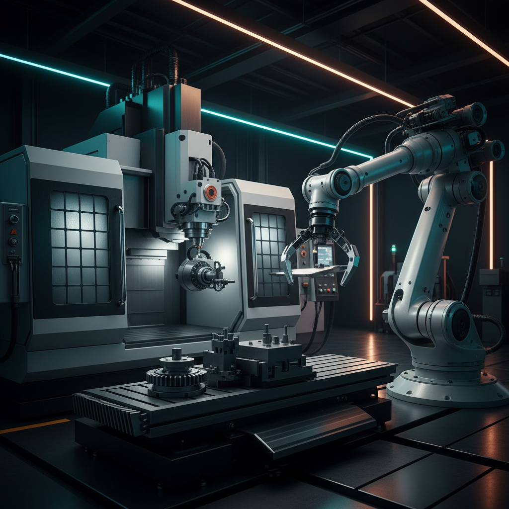 Close-up of precision machining tools in manufacturing for lead generation strategies