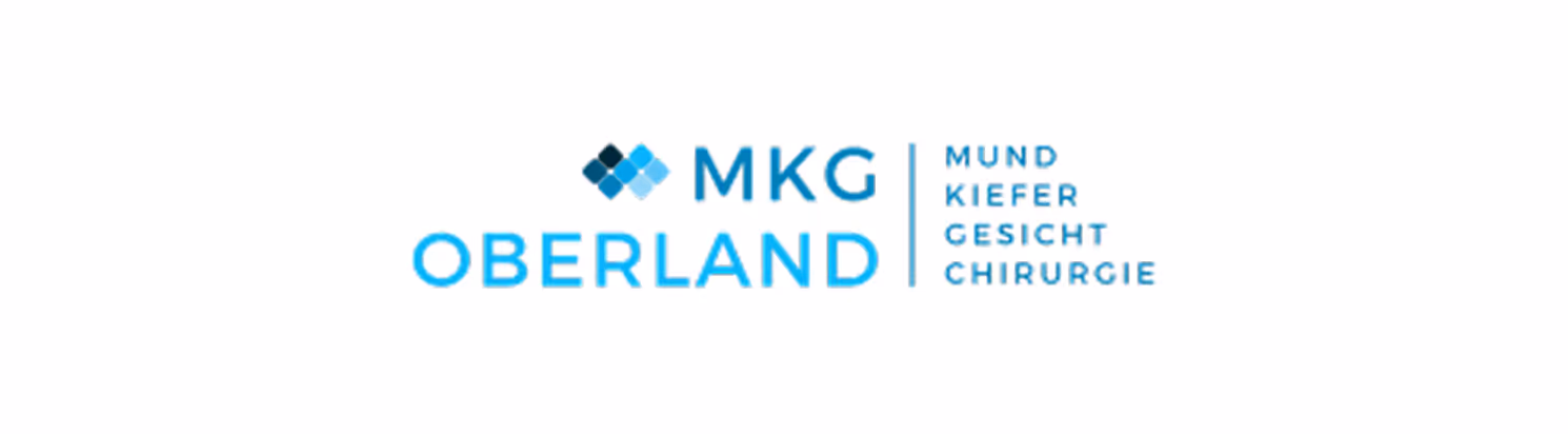 Das Logo von MKG Oberland. Mund, Kiefer, Gesicht und Chirurgie.