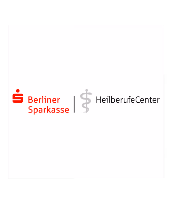 Das Berliner Sparkassen Heilberufe Center Logo.