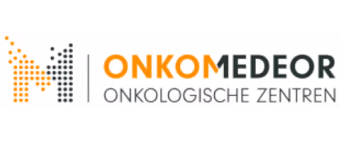 Das Logo von Onkomedeor, onkologische Zentren.