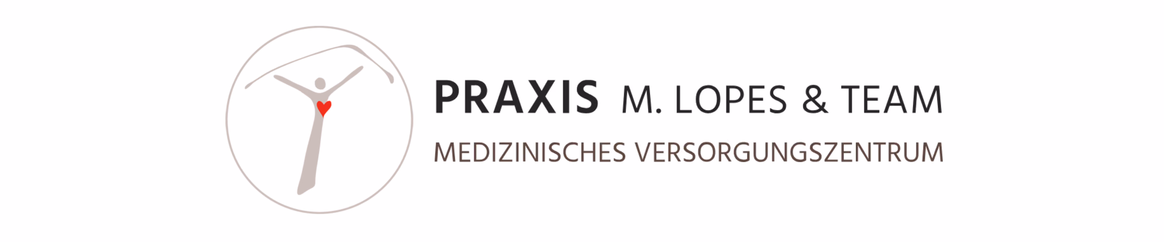 Das Logo der Praxis M. Lopes & Team, MVZ mit einem Schriftzug