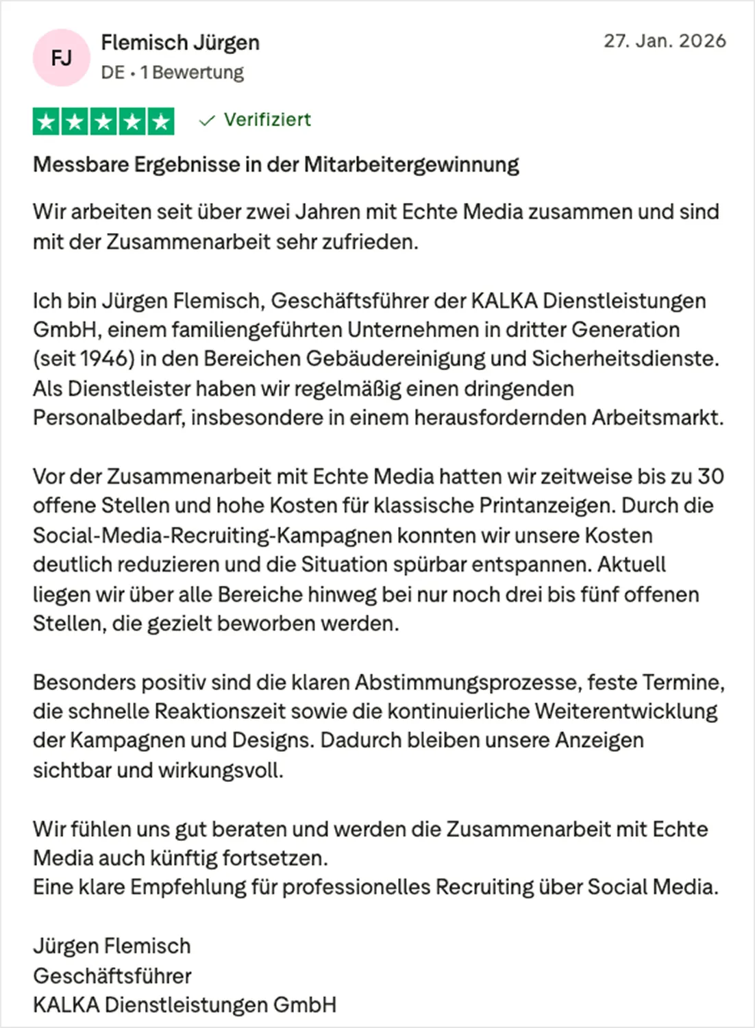 Flemisch Jürgen Bewertung