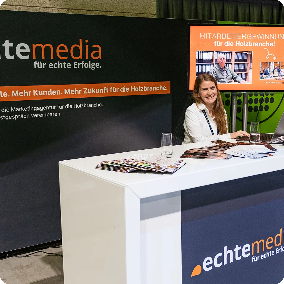 echte media auf Messe