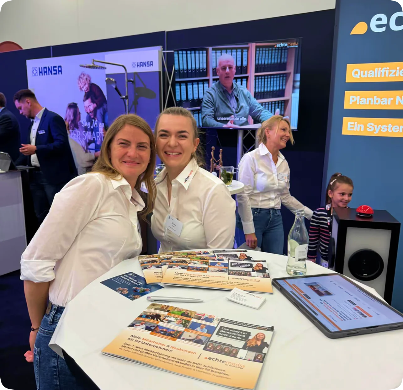 echte media auf Messe