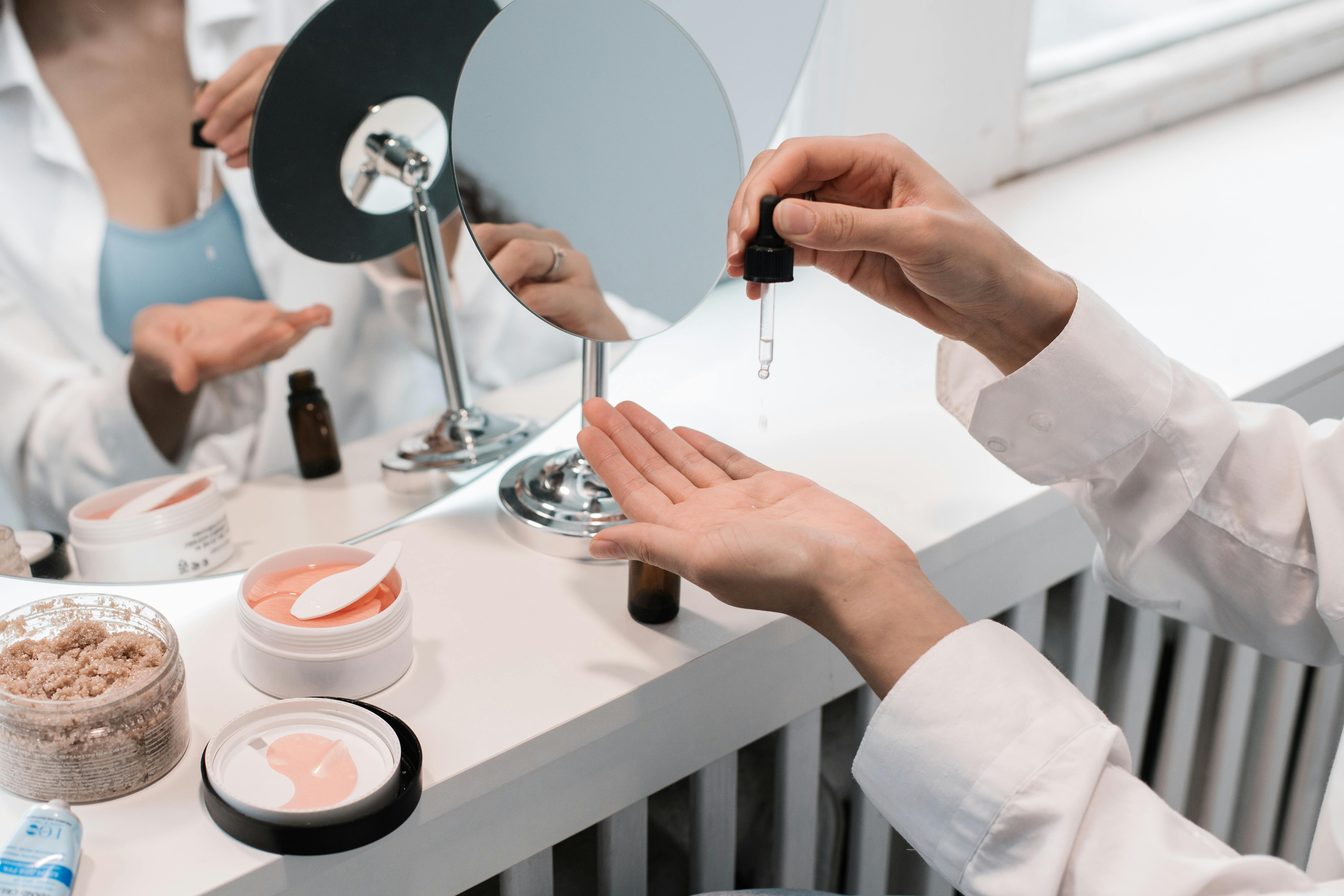 image of skincare products for a pharmacy
