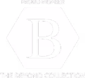 Hexagon logo with letter B and text Proud Member The Beyond Collection around it.