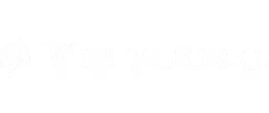 Virtuoso logo with stylized globe icon to the left of the text.