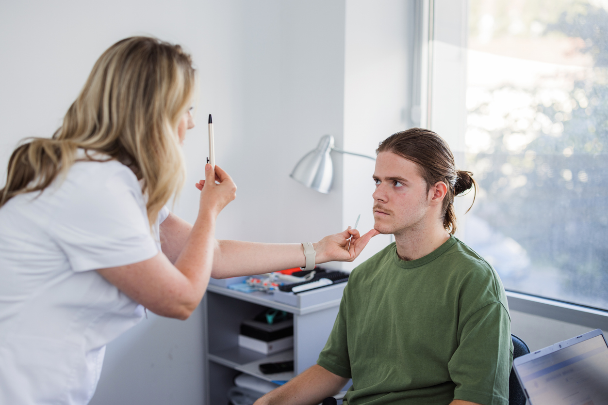 Eye coordination and tracking training session at Toronto Vision Therapy and Optometry
