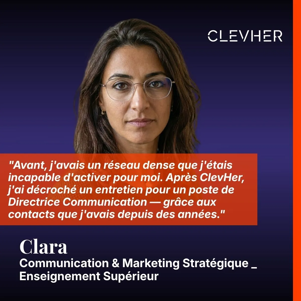 Témoignage Emma F. ClevHer — 1 an et demi de recherche, ClevHer a boosté ma recherche d'emploi