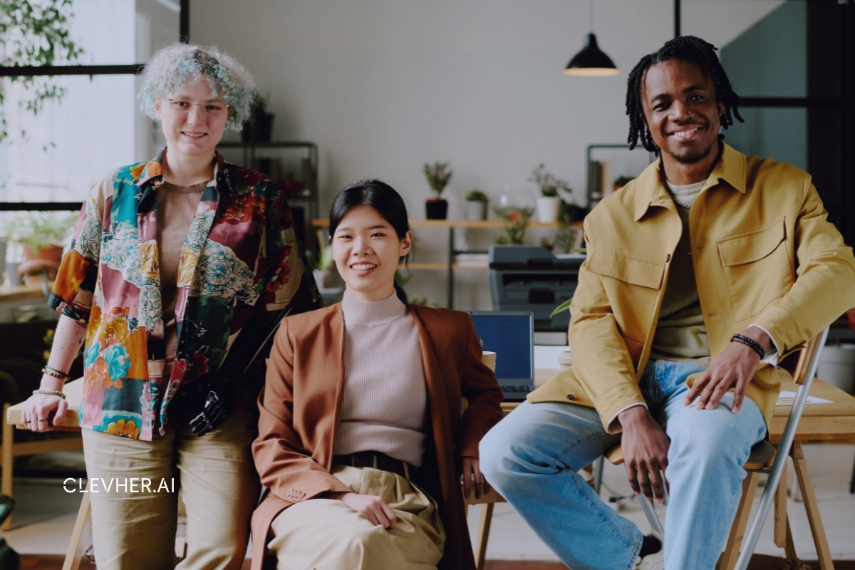 Jeunes collaborateurs soutenant un travail plus égalitaire