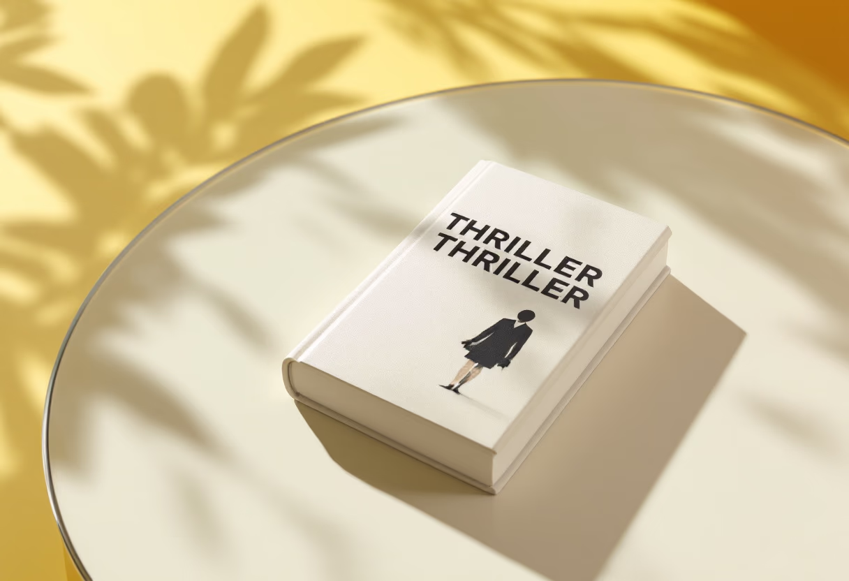 image of fictional book cover for an author & writer