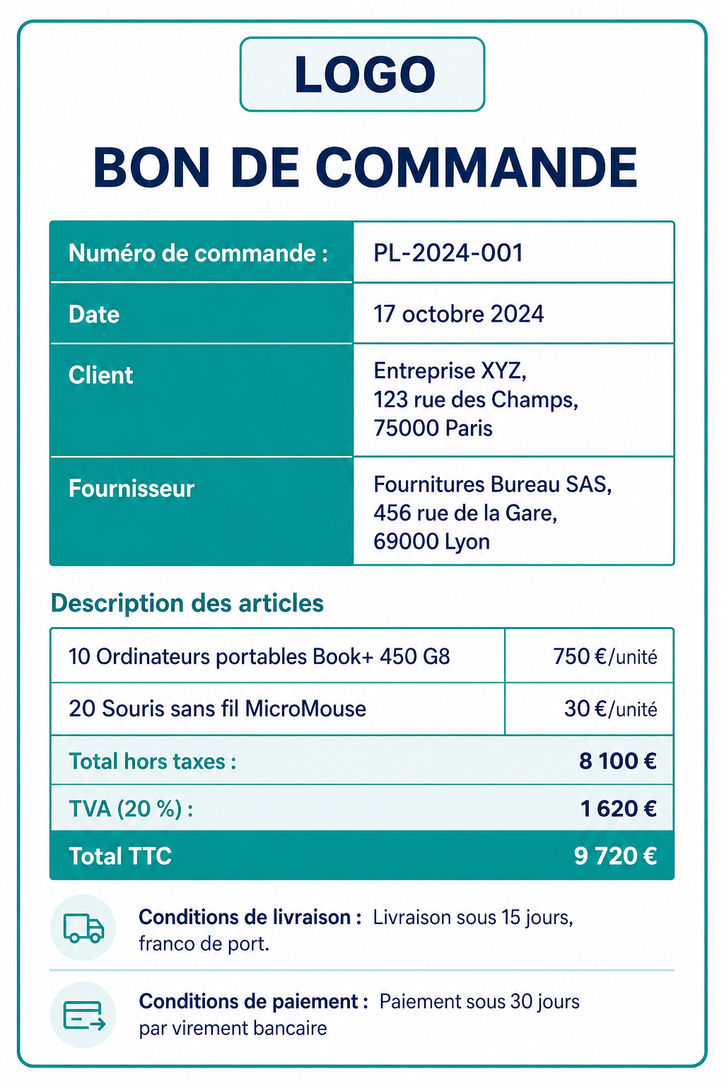 Bon de commande FR