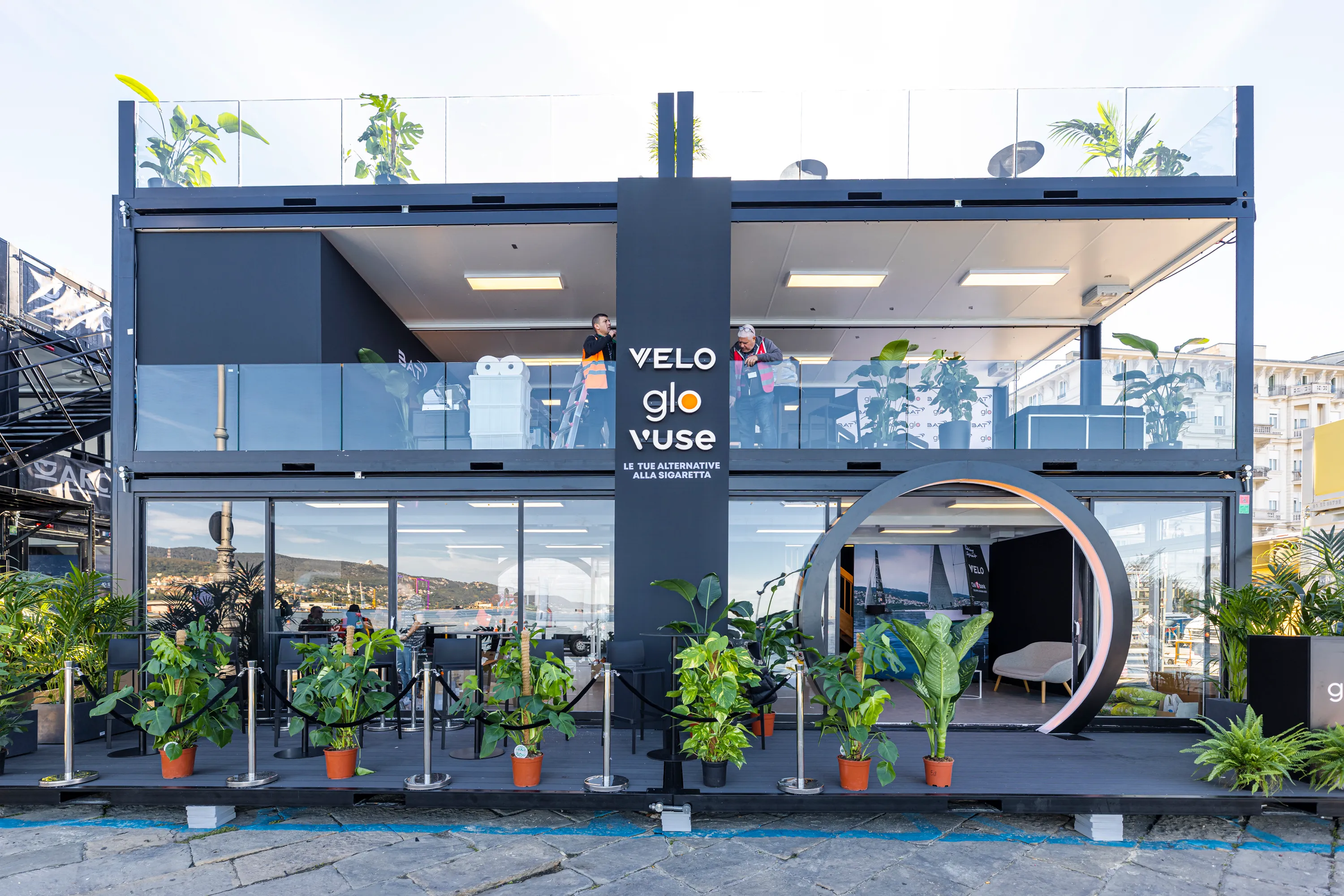 Container infrastructure for premium hospitality spaces