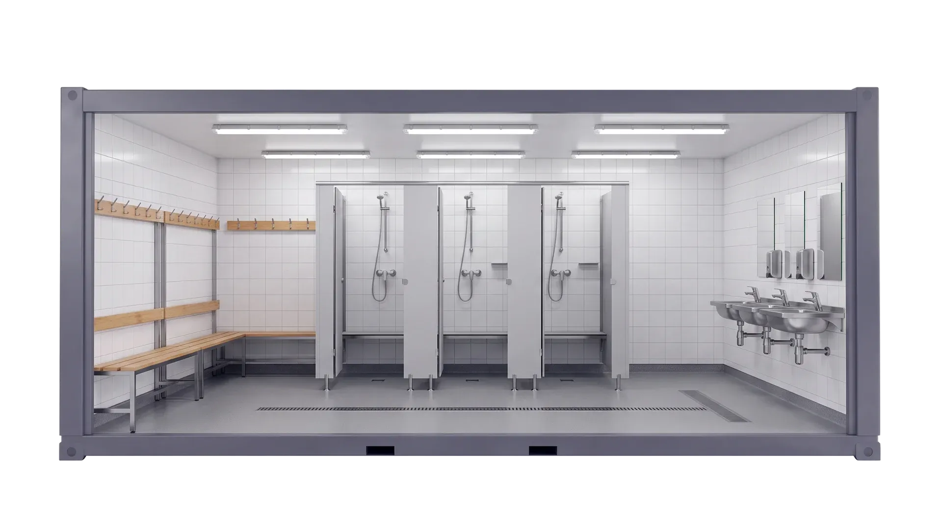 Sanitary Shower Containers