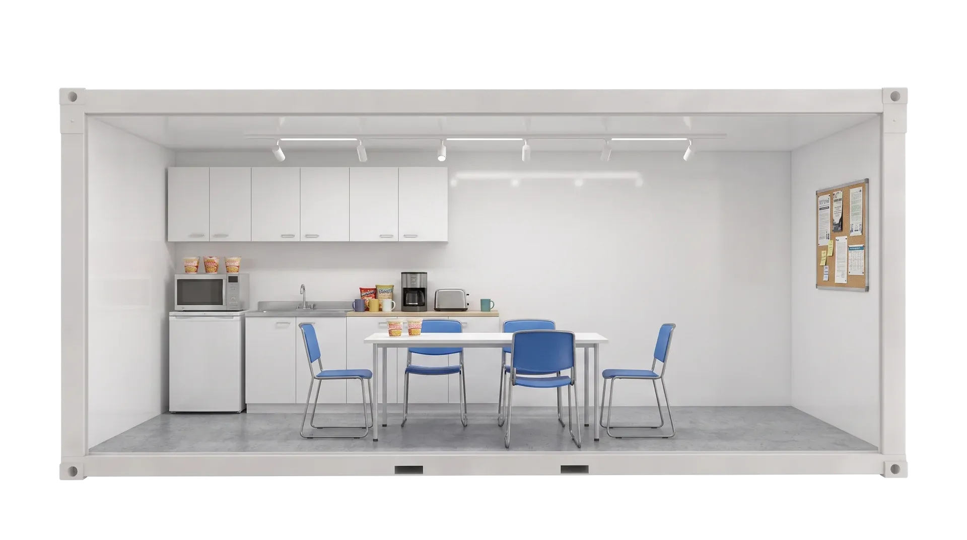 Kitchen unit with kitchnette and sitting areas