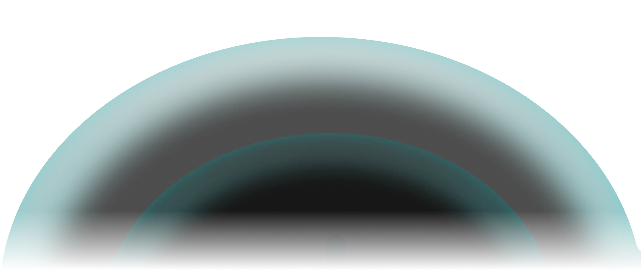 Dark teal semi-transparent concentric arches on a black background.