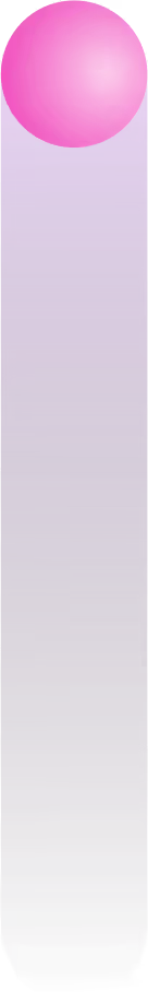 Vertical gradient bar transitioning from dark purple at the bottom to light purple at the top with a bright pink sphere at the top center.