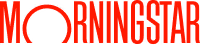 Morningstar logo with a stylized red letter O resembling a rising sun.