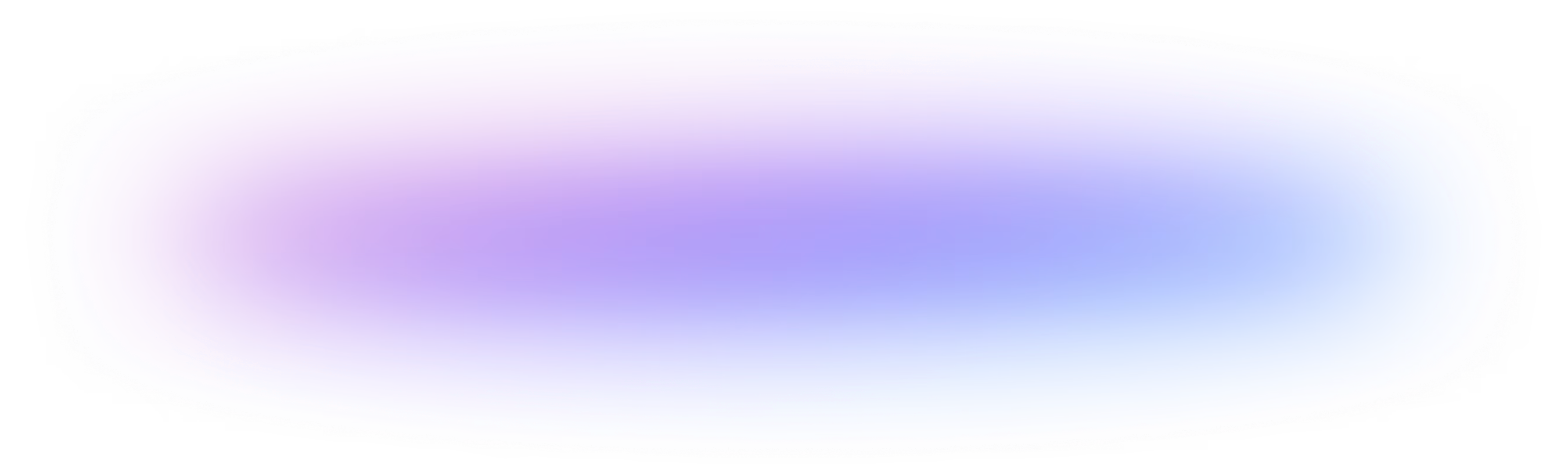 Soft gradient oval shape with blended purple and blue colors on a black background.