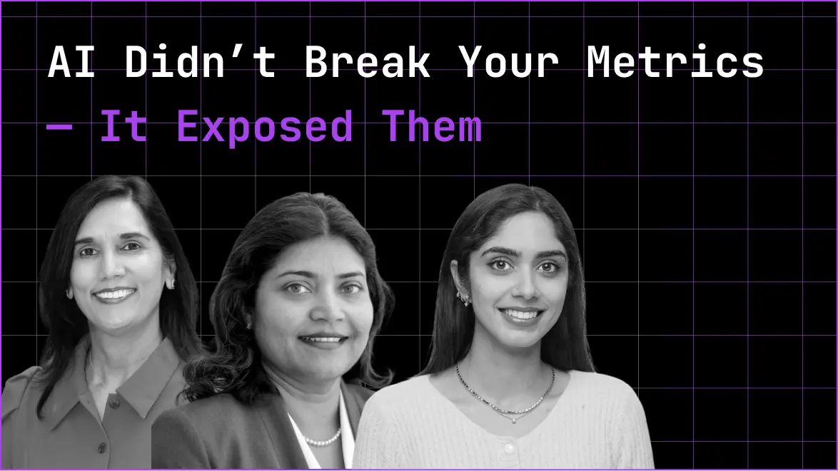 Thumbnail for the 'AI Didn't Break Your Metrics' DevEx Summit session
