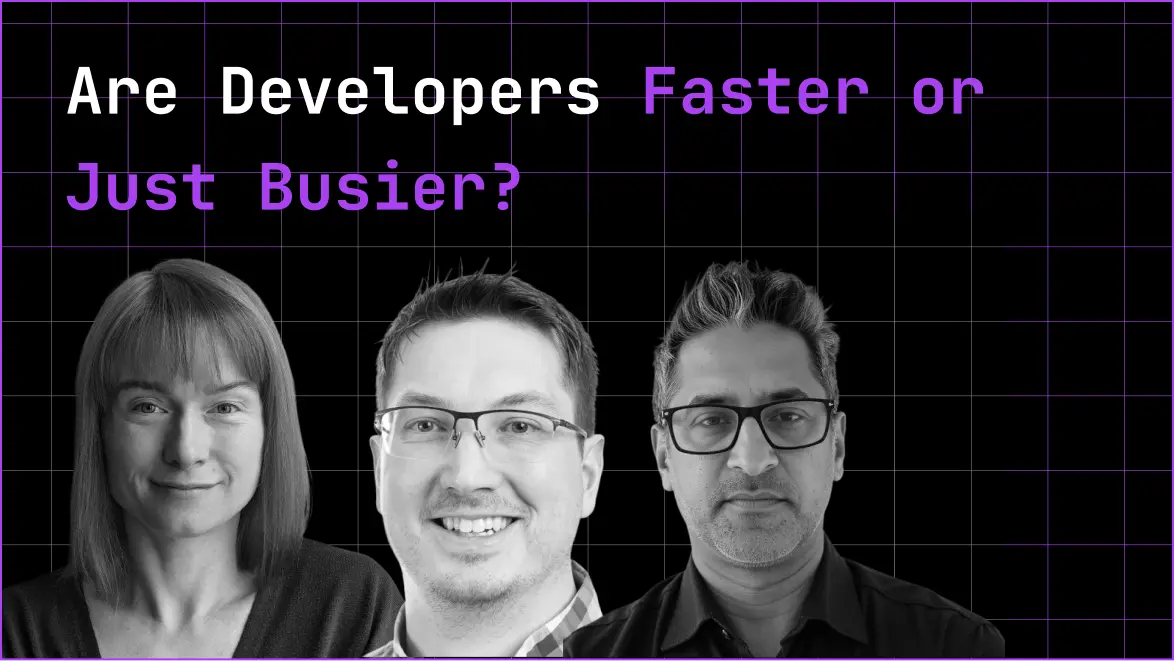 Thumbnail for the 'Are Developers Faster or Just Busier?' DevEx Summit session