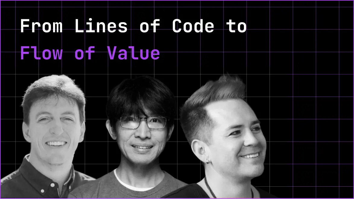 Thumbnail for the 'From Lines of Code to Flow of Value' DevEx Summit session