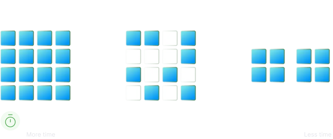 How running selected tests with Test Intelligence and in parallel reduces build time compared to running all tests