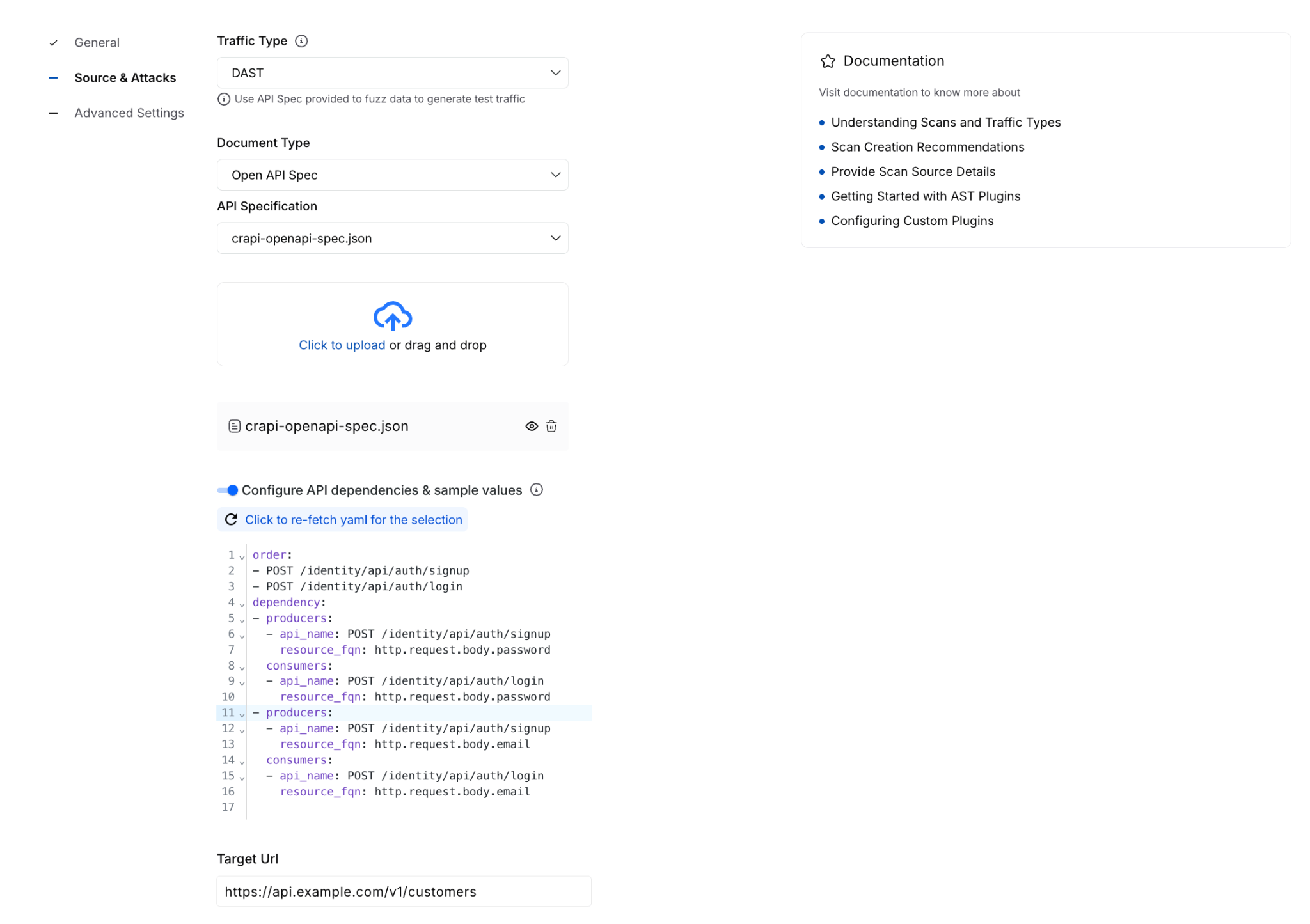 Screenshot illustrating: Scan Configuration Revamp & Validation Enhancement (image 3)