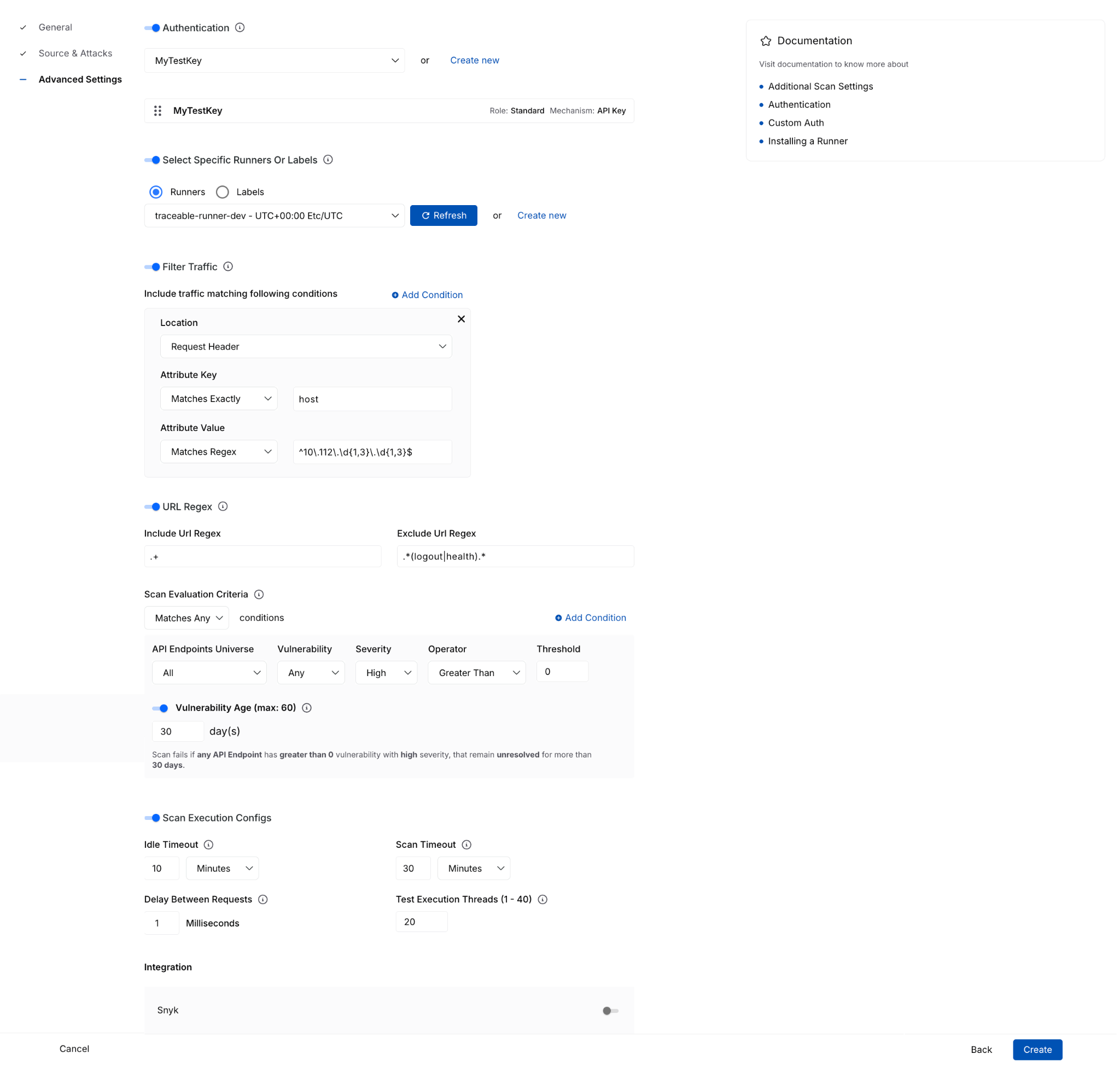 Screenshot illustrating: Scan Configuration Revamp & Validation Enhancement (image 4)