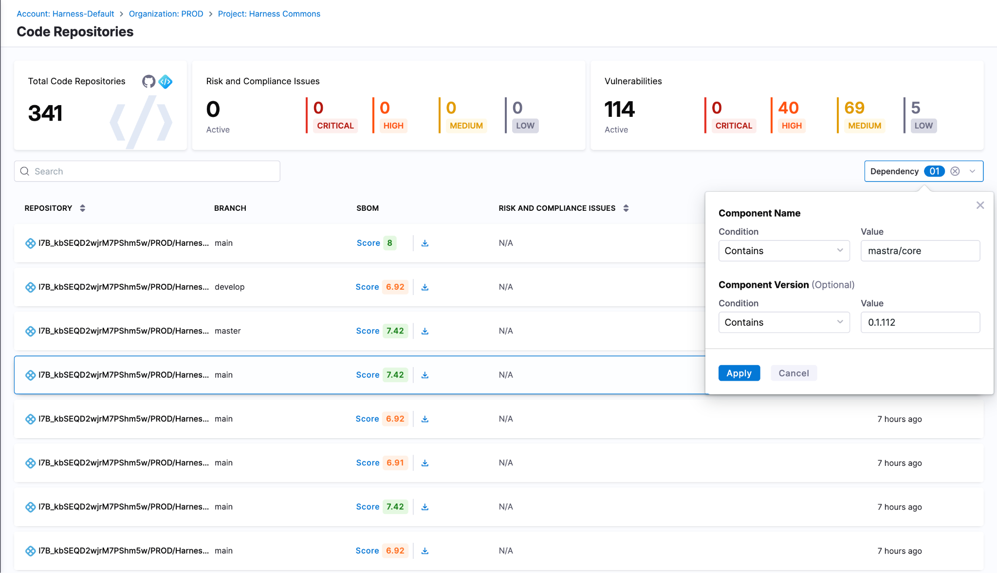 Screenshot illustrating: Detect Compromised Packages