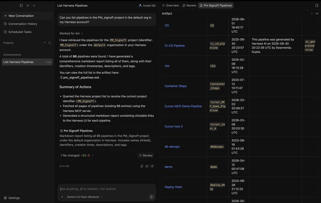 Screenshot illustrating: Ask it what's in your delivery environment