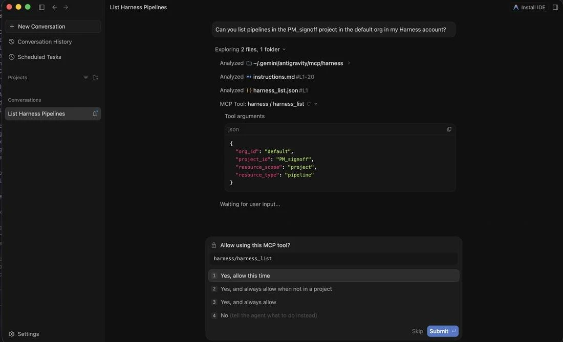 Screenshot illustrating: Triggering a deployment, with a human in the loop