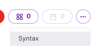 Syntax section and status indicators in the Split feature flag configuration interface