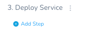 Add Step button under the Deploy Service section in the Harness workflow builder