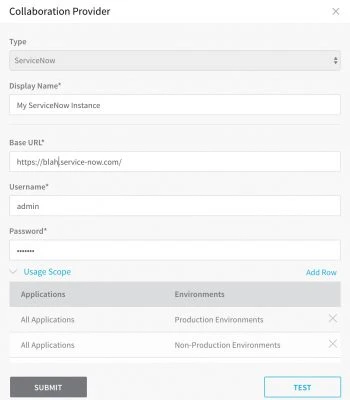 ServiceNow Collaboration Provider