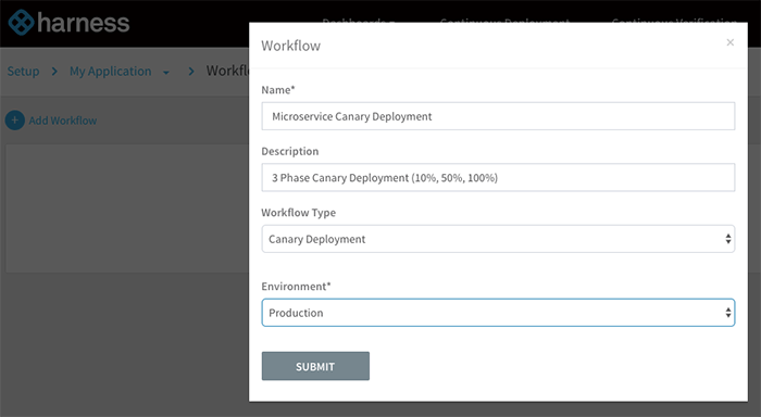 Create a Workflow for Your Canary Deployment
