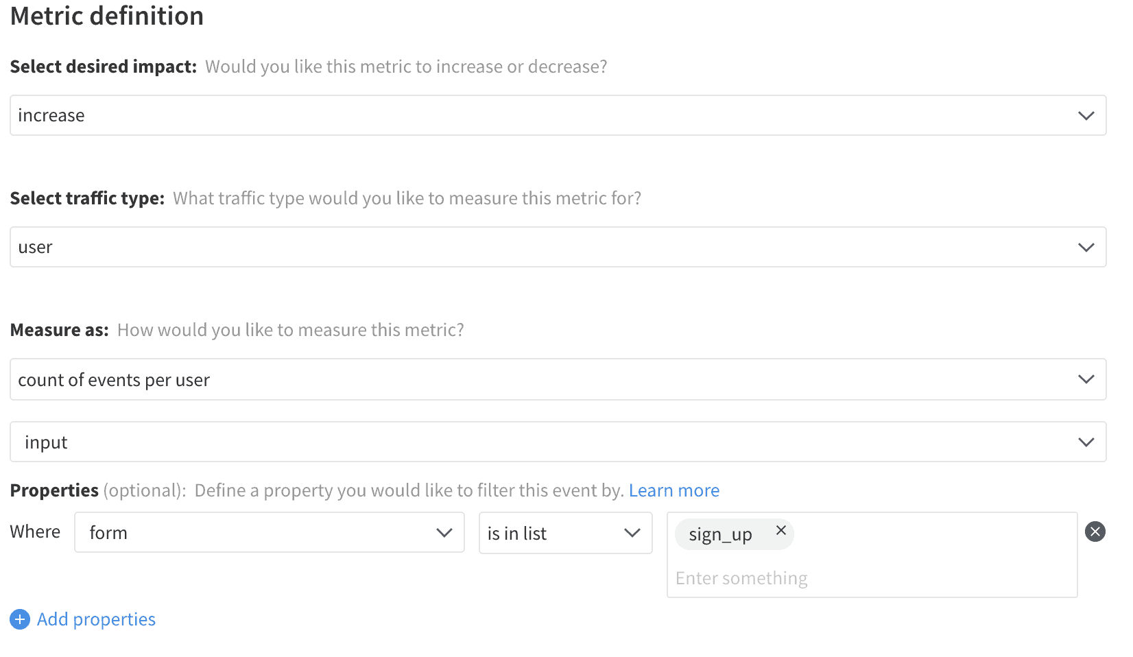 Implementation of Fields Completed metric in Split