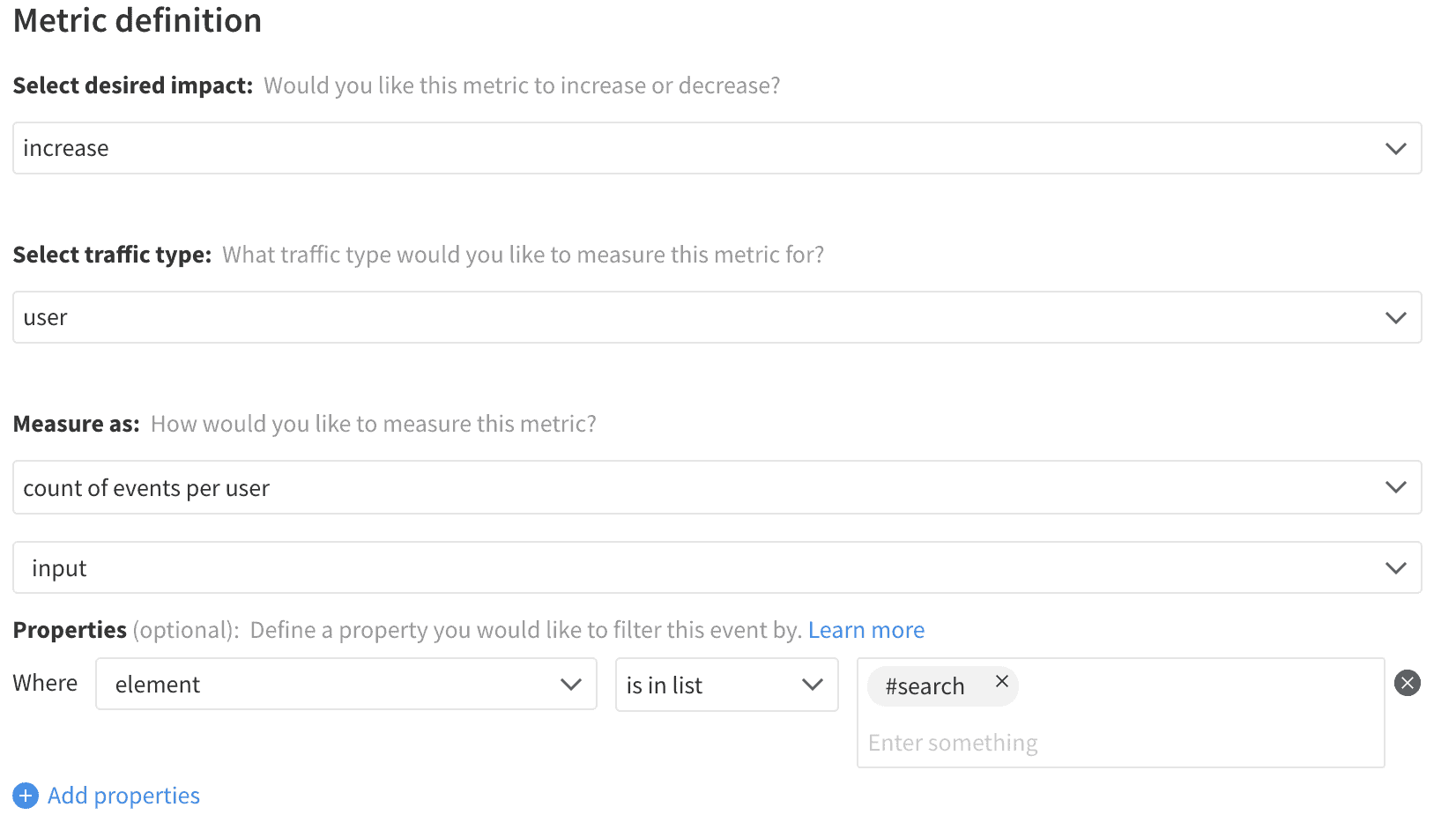 Implementation of Input Count metric in Split