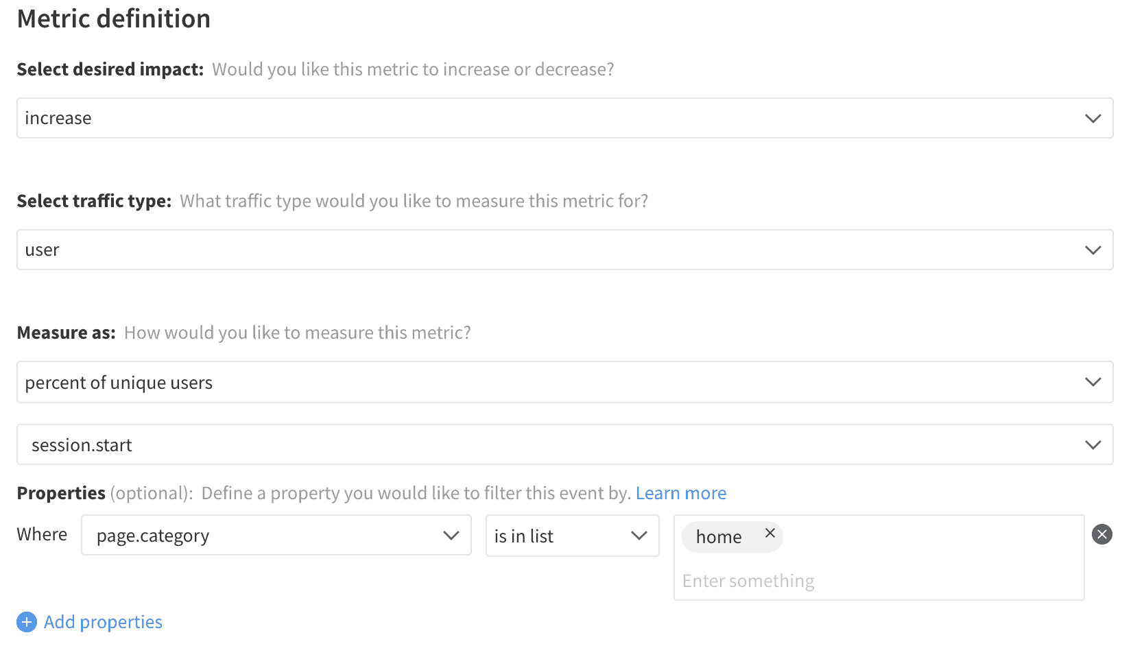 Implementation of Session Entry Rate metric in Split