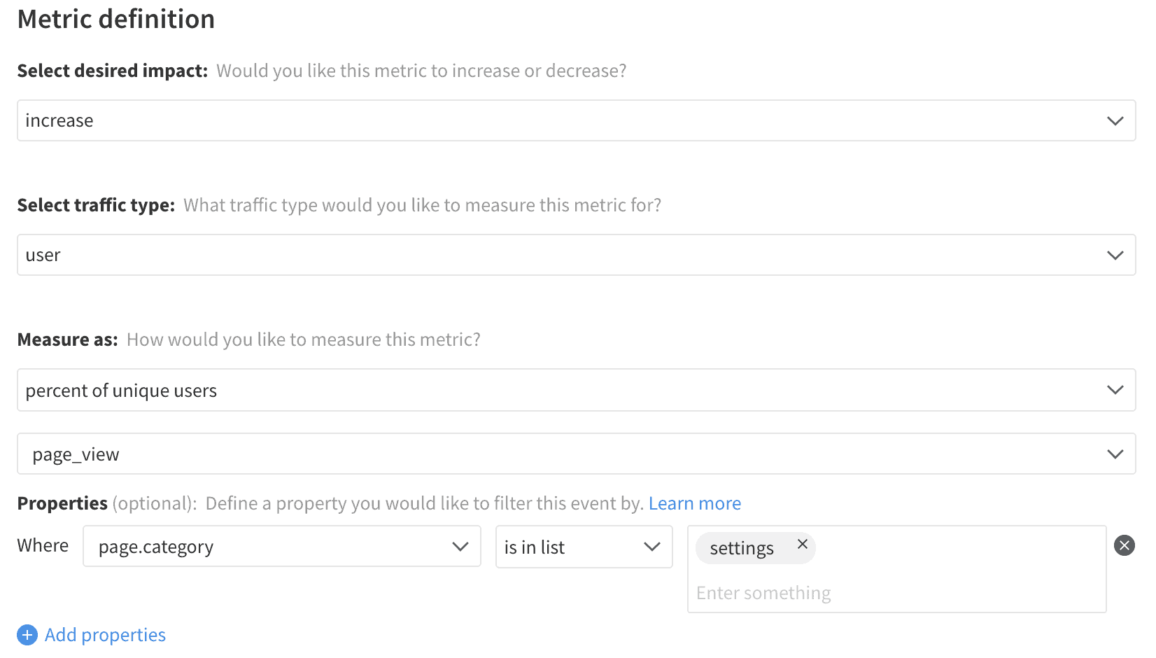 Implementation of Page View Rate metric in Split